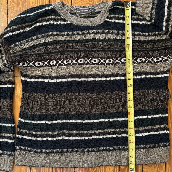 David Taylor Men's Crewneck Sweater - Black, Gray, and Brown - Picture 4 of 5